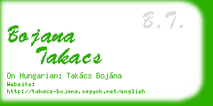 bojana takacs business card